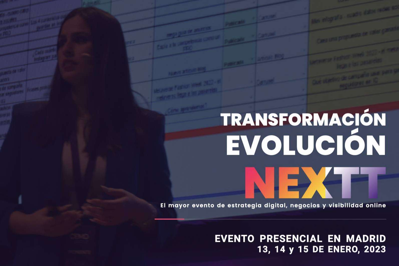 NEXTT, el evento creado por Ana IVARS para aprender a crear un negocio digital de éxito