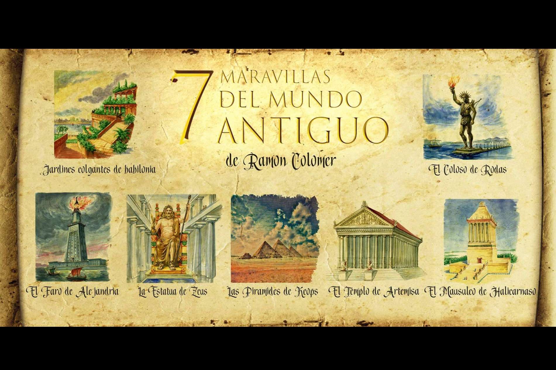 Las 7 Maravillas del Mundo Antiguo, el nuevo proyecto del artista de macro dioramas Ramón Colomer