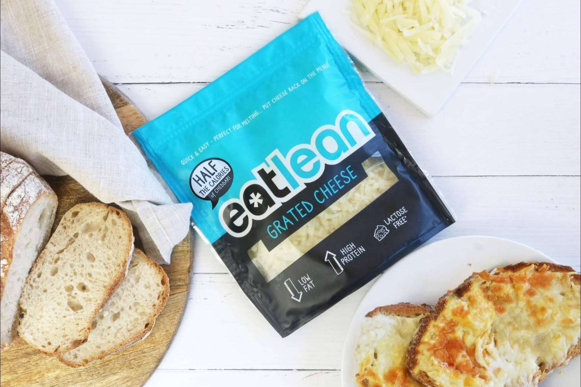 Eatlean, un queso sin lactosa bajo en grasas, bajo en calorías y alto en proteínas