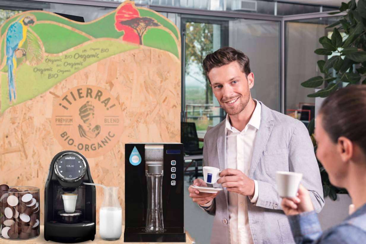 La evolucion del coffee corner, por Espressa Coffee and Water