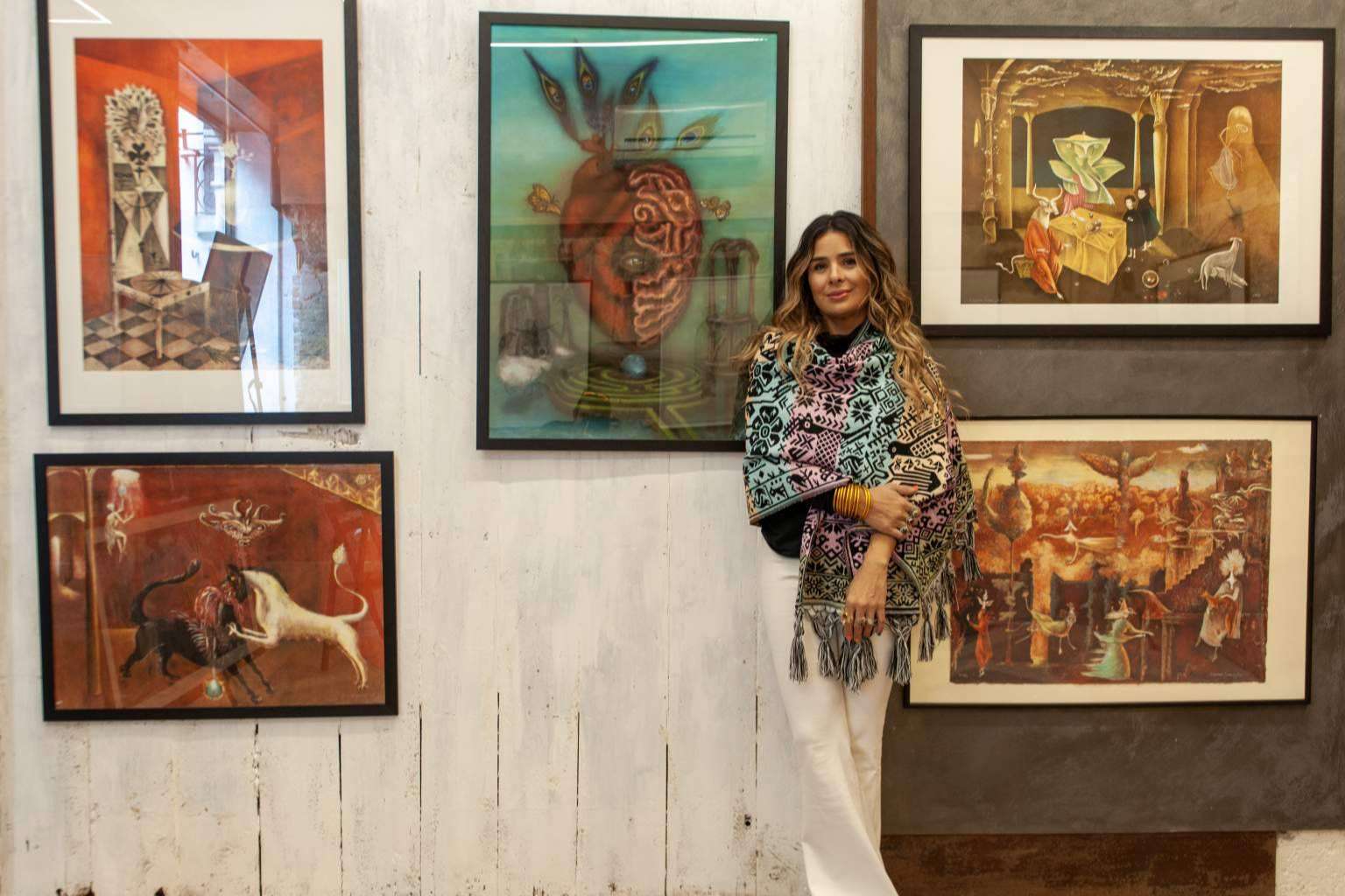 La artista Martha Sáenz, invitada a la exposición organizada por el Consejo de Leonora Carrington