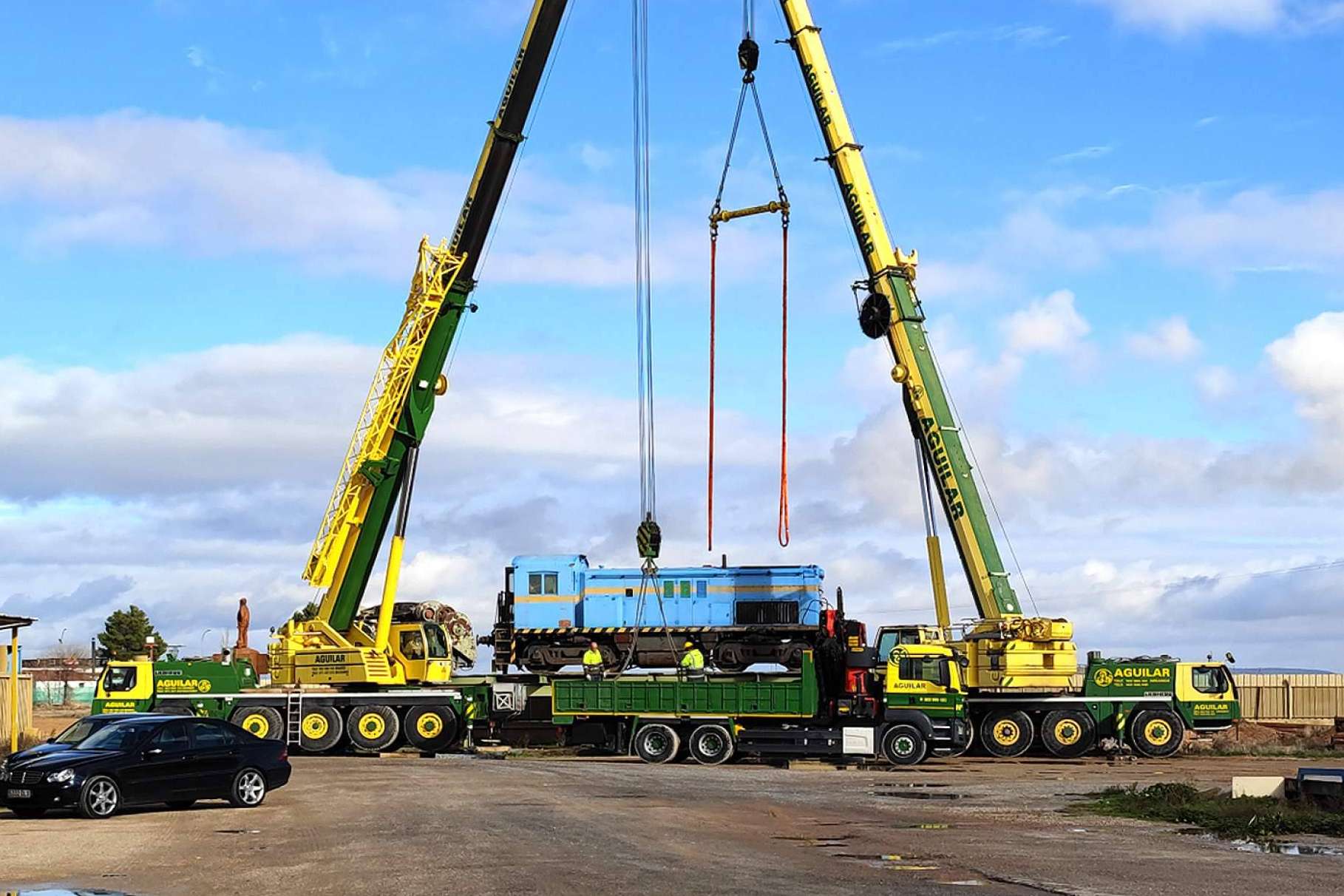 Una locomotora militar norteamericana preservada por la Fundación del Patrimonio Ferroviario