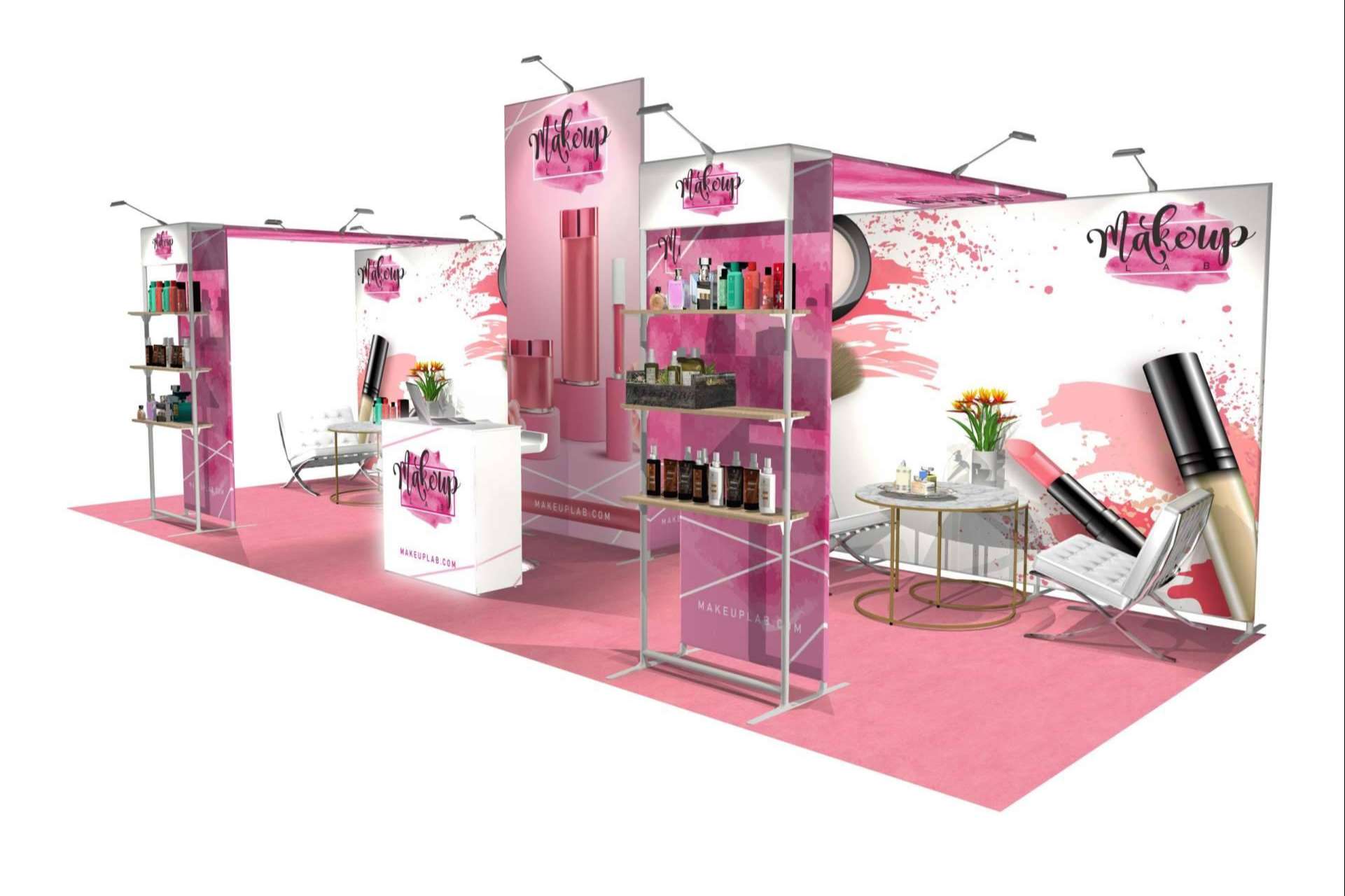 Stands portátiles para los congresos médicos, por Olika