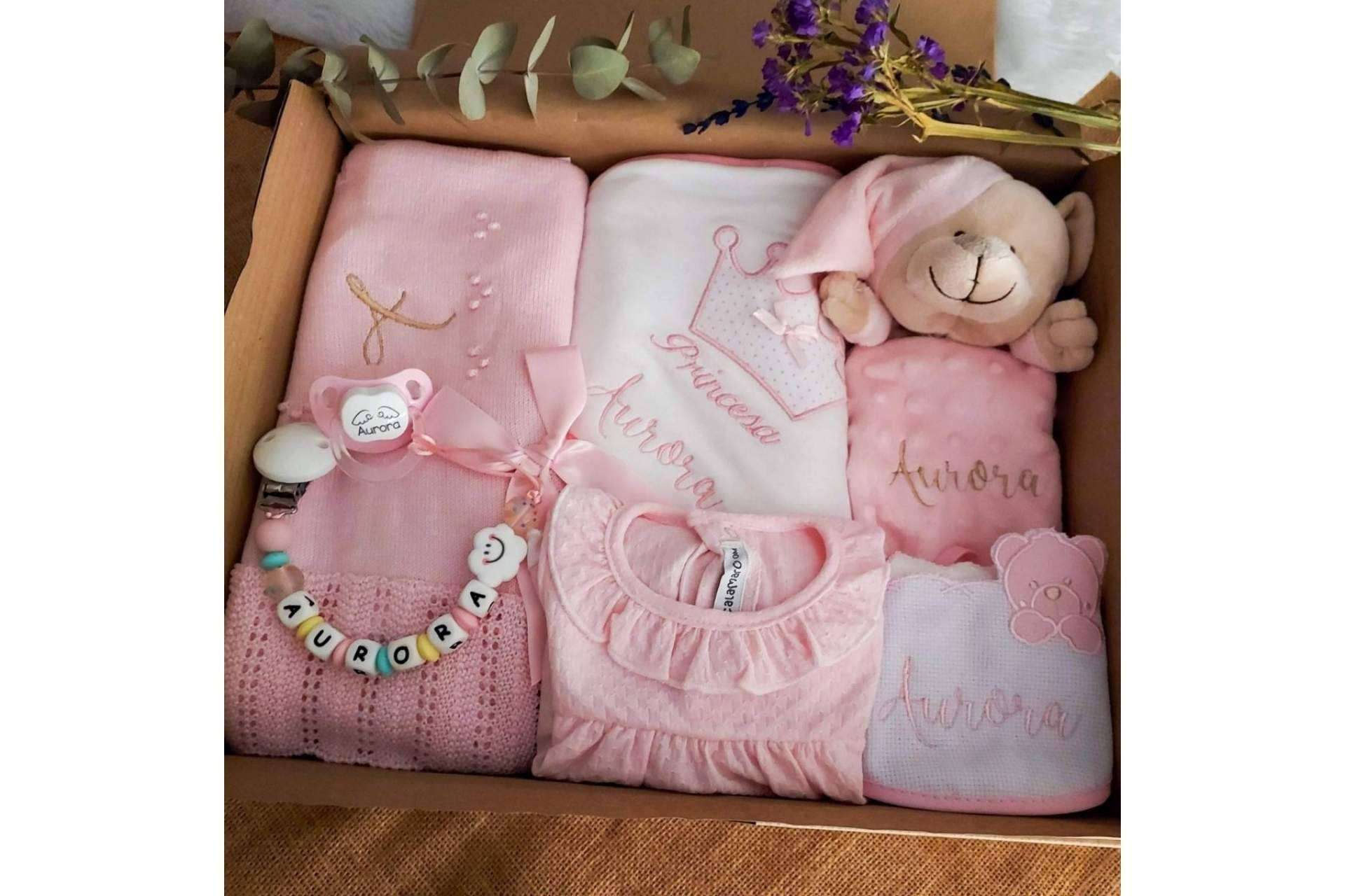 percha bebé rosa :: especial nacimiento :: Regalos recién nacidos