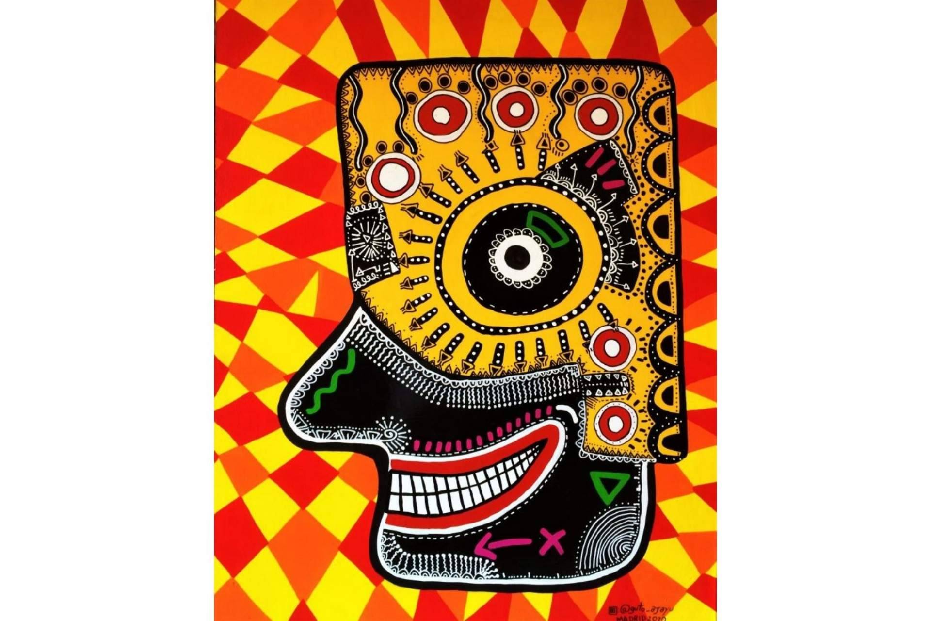 La combinación entre lo histórico y contemporáneo para crear arte: street art, pop art & antique cultures en la obra del artista Guto Ajayu