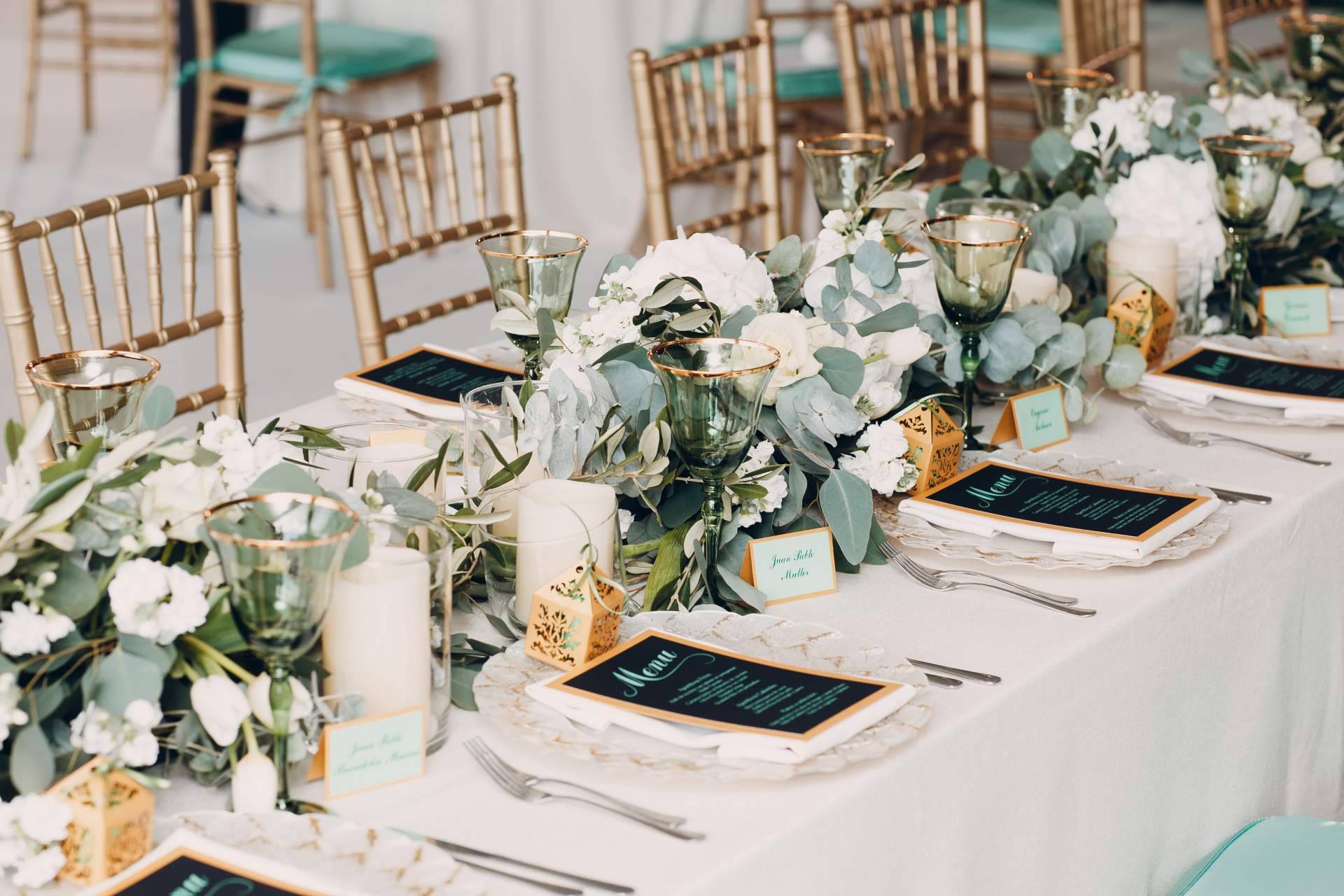 Manteles para eventos de la mano de SM Decoración